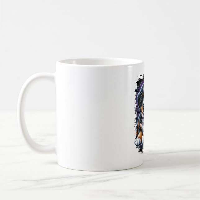 Bernese Mountain Dog Halloween Kaffeetasse (Links)