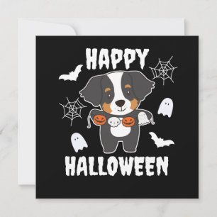 Bernese Mountain Dog Happy Halloween Dog Kostüm Einladung