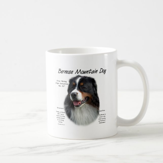 Bernese Mountain Dog History; alles über Berners Kaffeetasse (Rechts)