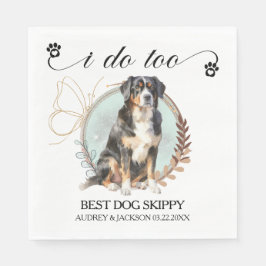 Bernese Mountain Dog I Do Too Napkins Serviette