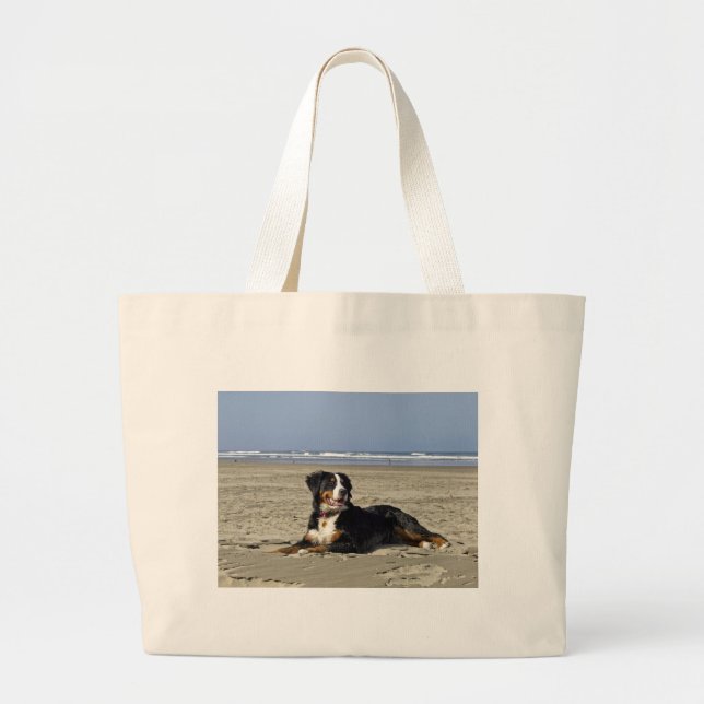 Bernese Mountain Dog Jumbo Stoffbeutel (Vorne)
