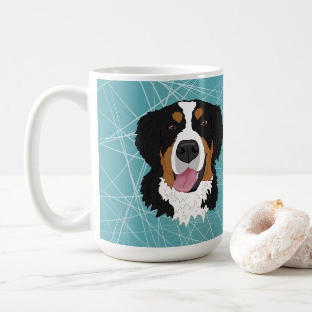 Bernese Mountain Dog Kaffeetasse (Mit Donut)
