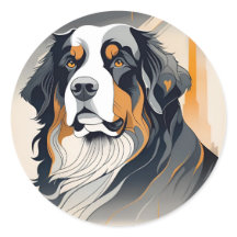 Bernese Mountain Dog Key Chain