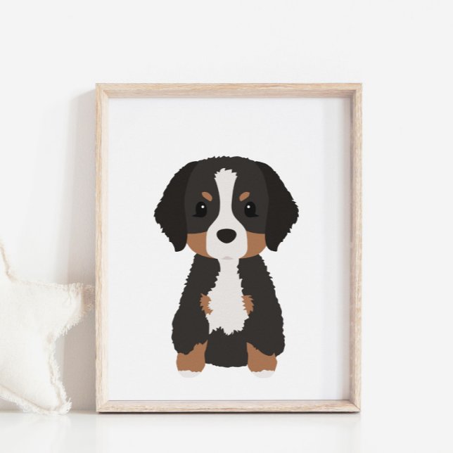 Bernese Mountain Dog Kinderzimmer & Kids Decor Pos Poster (Von Creator hochgeladen)