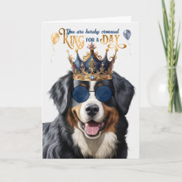 Bernese Mountain Dog King für einen schönen Geburt Karte