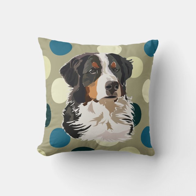 Bernese Mountain Dog Kissen (Vorderseite)
