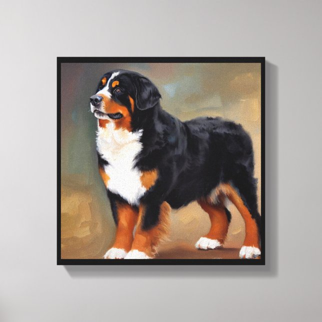 Bernese Mountain Dog Leinwanddruck (Vorderseite)