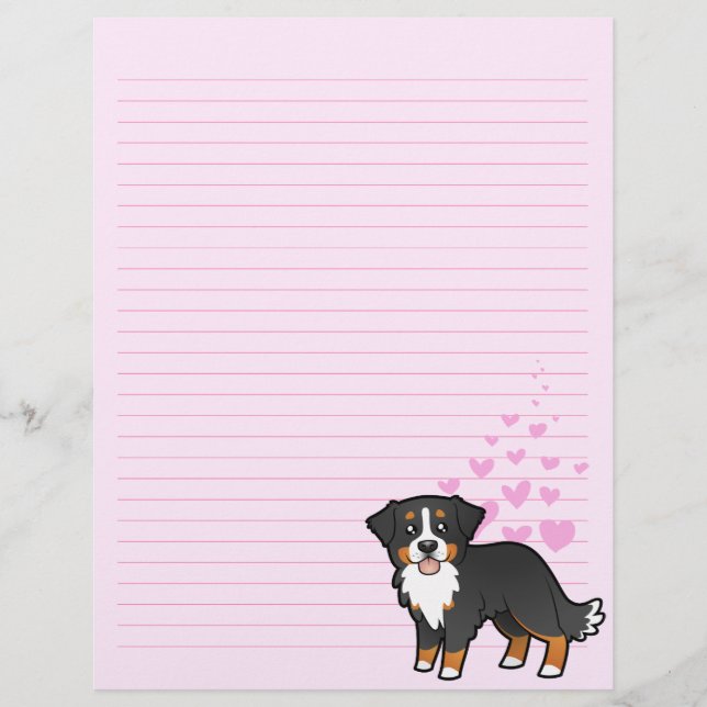 Bernese Mountain Dog Liebe (Vorderseite)