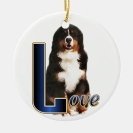 Bernese Mountain Dog Liebe Keramikornament