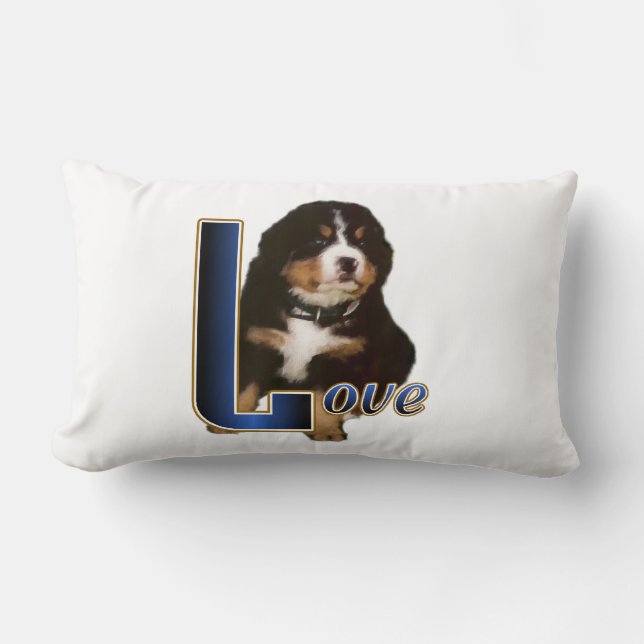 Bernese Mountain Dog Liebe Lendenkissen (Vorderseite)