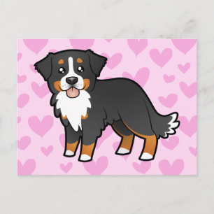 Bernese Mountain Dog Liebe Postkarte
