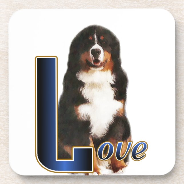 Bernese Mountain Dog Liebe Untersetzer (Vorderseite)