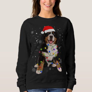Bernese Mountain Dog Lights Weihnachtsmatte Sweatshirt