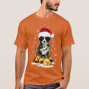 Bernese Mountain Dog Lights Weihnachtsmatte T-Shirt