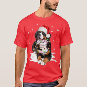 Bernese Mountain Dog Lights Weihnachtsmatte T-Shirt
