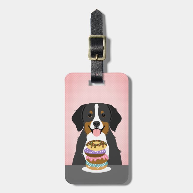 Bernese Mountain Dog Luggage Tags Gepäckanhänger (Vorderseite vertikal)