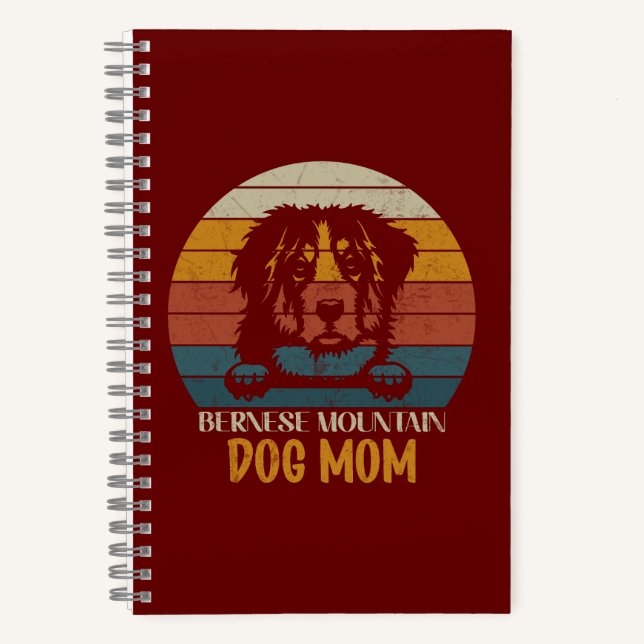 Bernese Mountain Dog Mama, Berner Hundemutter Notizbuch (Vorderseite)