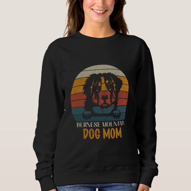 Bernese Mountain Dog Mama, Berner Hundemutter Sweatshirt (Vorderseite)