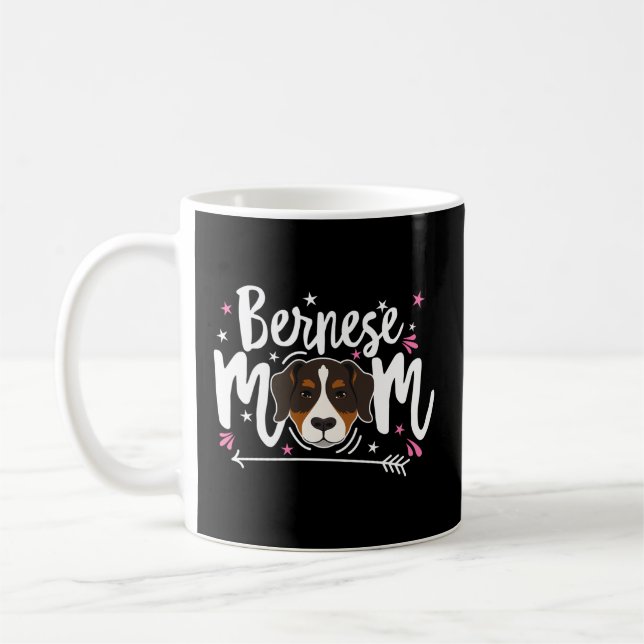 Bernese Mountain Dog Mama Berner Mama Bernie Mutte Kaffeetasse (Links)