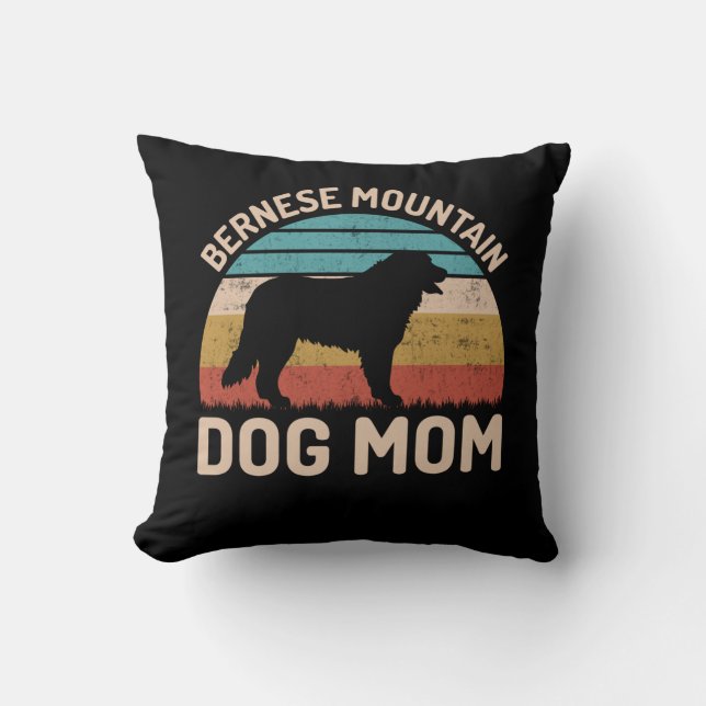 Bernese Mountain Dog Mama, Bernese Dog Mama Kissen (Vorderseite)