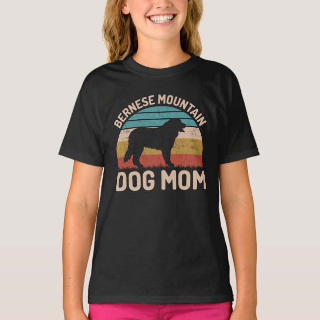 Bernese Mountain Dog Mama, Bernese Dog Mama T-Shirt (Vorderseite)