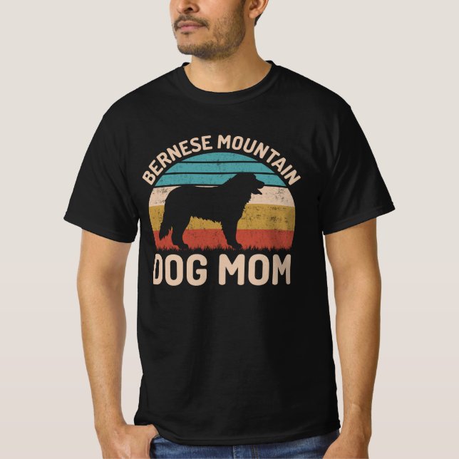 Bernese Mountain Dog Mama, Bernese Dog Mama T-Shirt (Vorderseite)