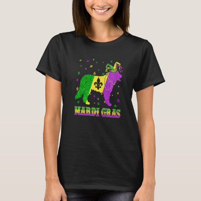 Bernese Mountain Dog Mardi Gras Carnival Jester Be T-Shirt (Vorderseite)