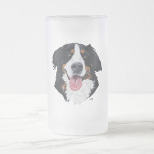 Bernese Mountain Dog Mattglas Bierglas