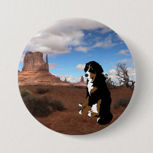 Bernese Mountain Dog Monument Valle Button
