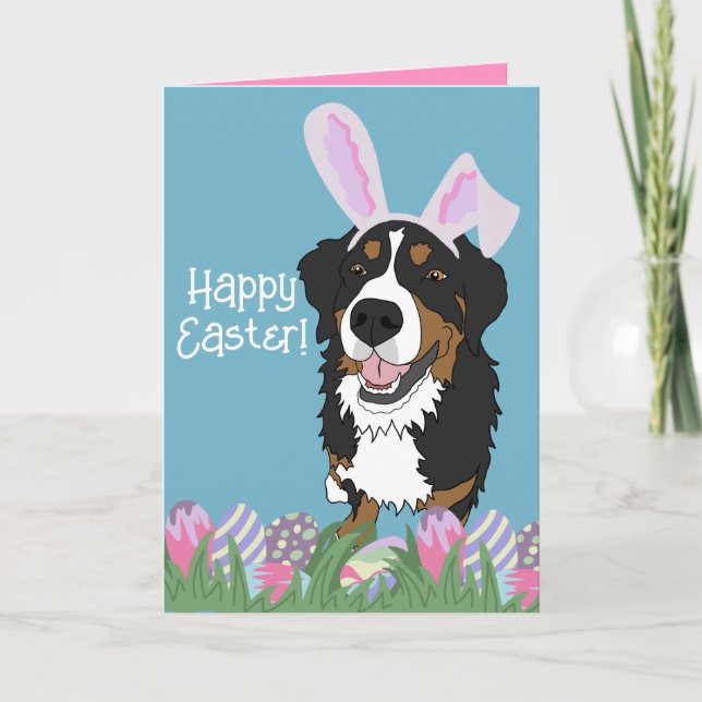 Bernese Mountain Dog Oaster Feiertagskarte (Vorderseite)
