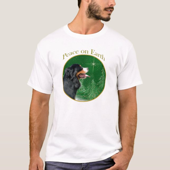Bernese Mountain Dog Peace T-Shirt (Vorderseite)