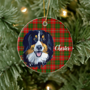Bernese Mountain Dog Personalisiert Keramik Ornament