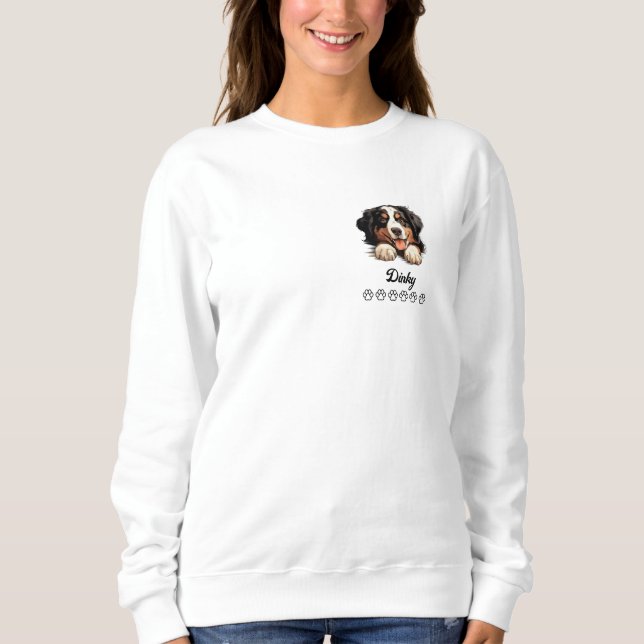 Bernese Mountain Dog Personalisierter T - Shirt (Vorderseite)