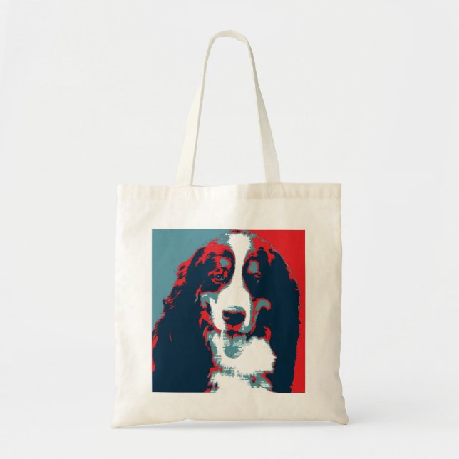 Bernese Mountain Dog Political Parody Poster Tragetasche (Vorne)
