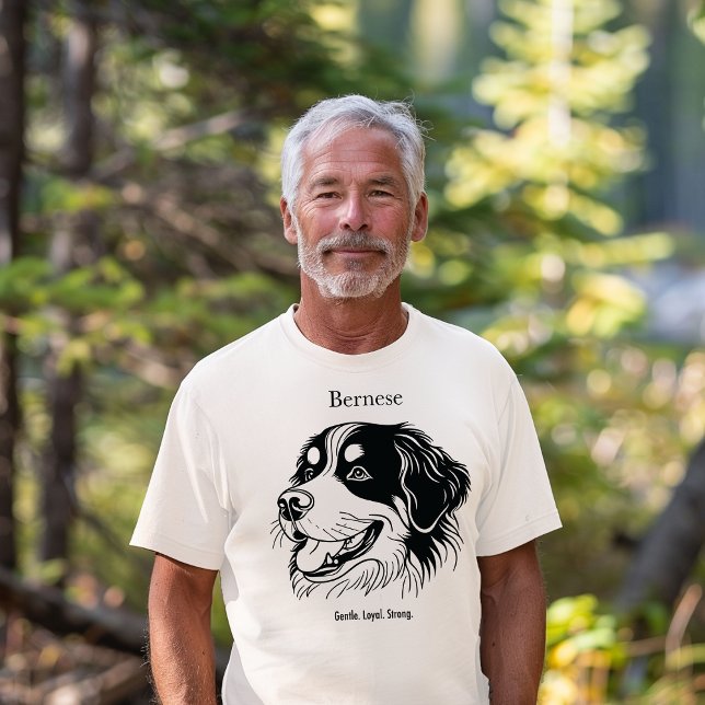 Bernese Mountain Dog Portrait T-Shirt (Von Creator hochgeladen)