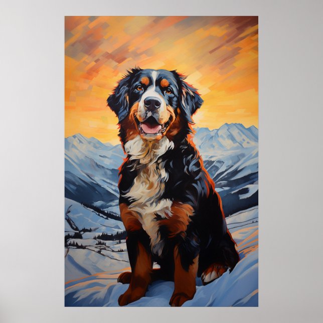 Bernese Mountain Dog Poster (Vorne)