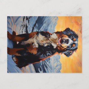 Bernese Mountain Dog Postkarte