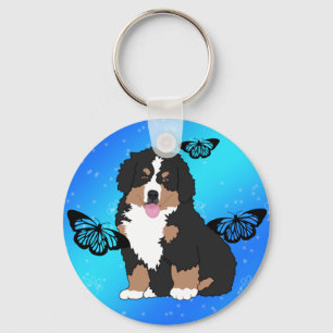 Bernese Mountain Dog Puppy  Keychain Schlüsselanhänger