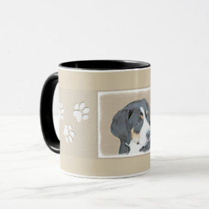 Bernese Mountain Dog Puppy Painting - Original Art Tasse