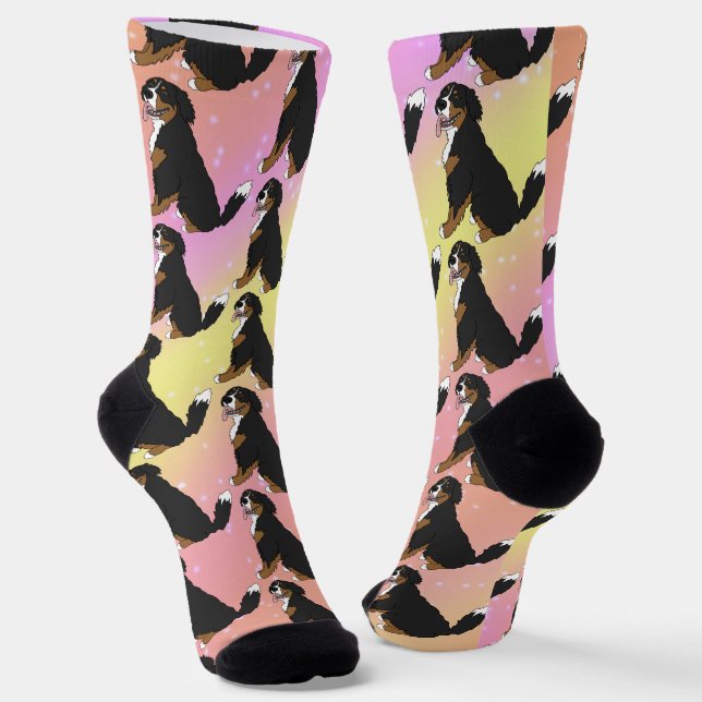 Bernese Mountain Dog Puppy Socken (Gewinkelt)