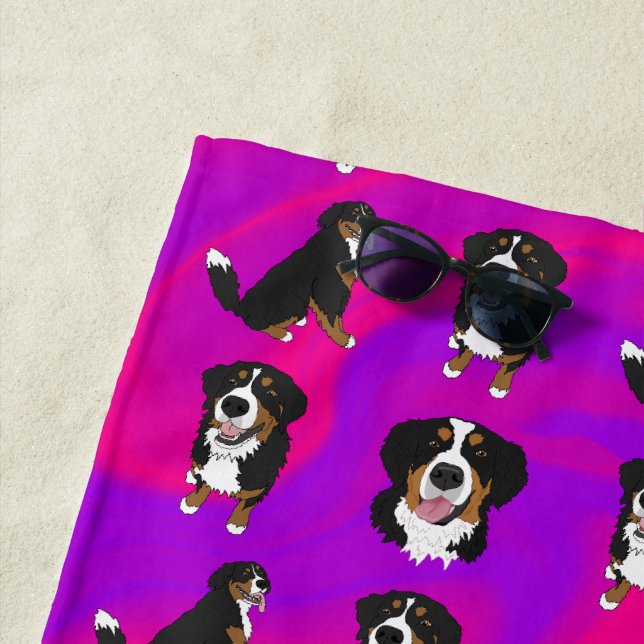 Bernese Mountain Dog Puppy Strandtuch (Beispiel)