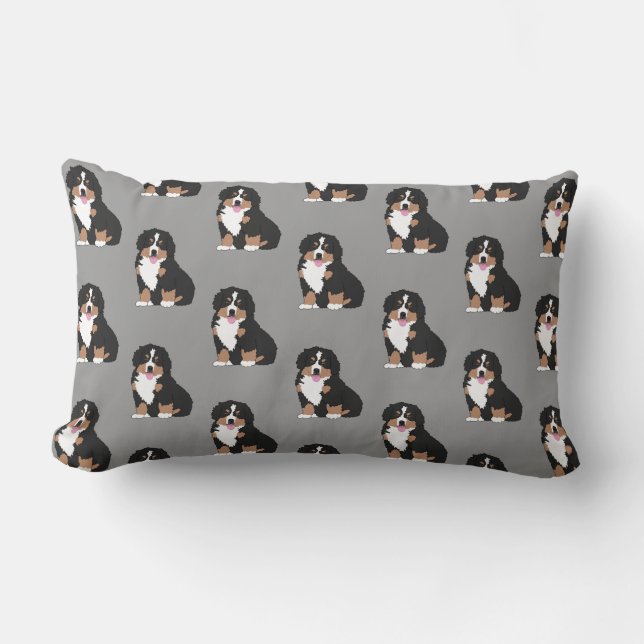 Bernese Mountain Dog Puppy Throw Kissen (Vorderseite)