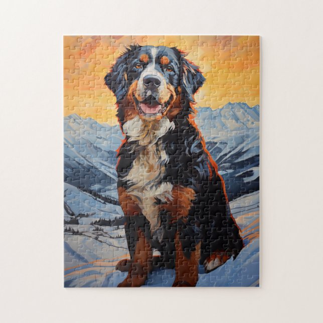 Bernese Mountain Dog Puzzle (Vertikal)