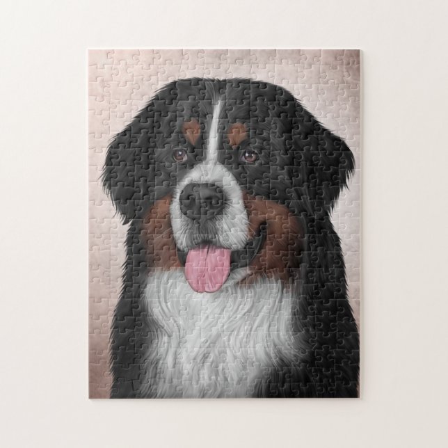 Bernese Mountain Dog Puzzle (Vertikal)