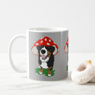 Bernese Mountain Dog Red Mushroom Cap Kaffeetasse