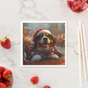 Bernese Mountain Dog Roller Untersetzer Weihnachte Serviette