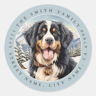 Bernese Mountain Dog Round Stickers