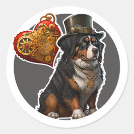 Bernese Mountain Dog Runder Aufkleber