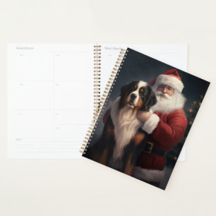 Bernese Mountain Dog Santa Claus Weihnachten Planer
