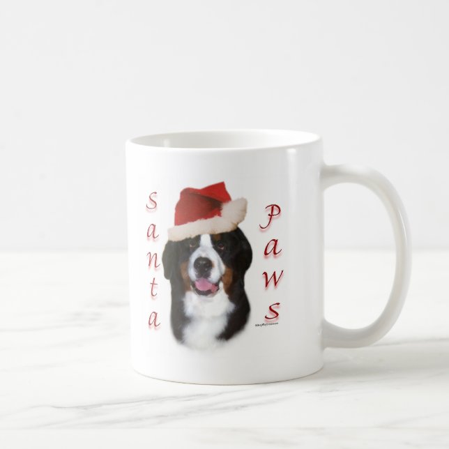 Bernese Mountain Dog Santa Paws Tasse (Rechts)